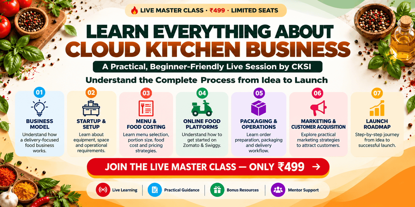 Cloud Kitchen Masterclass Banner